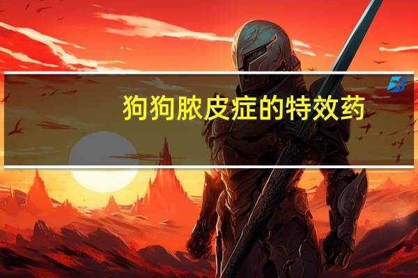 狗狗脓皮症的特效药