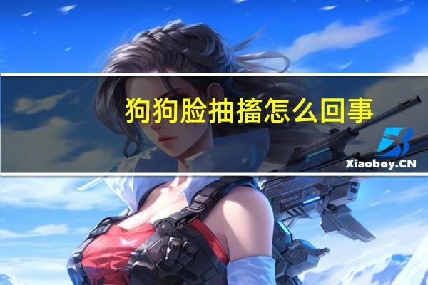 狗狗脸抽搐怎么回事