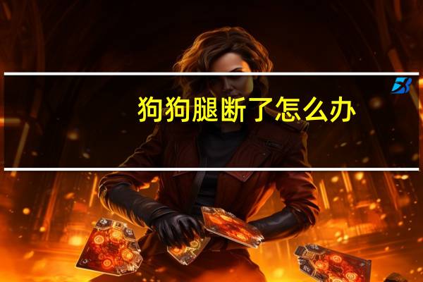 狗狗腿断了怎么办