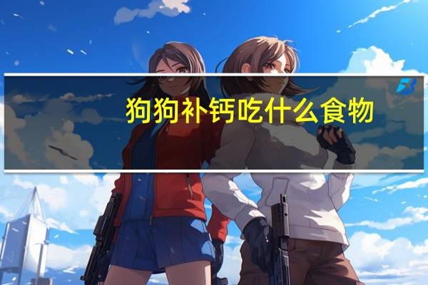 狗狗补钙吃什么食物