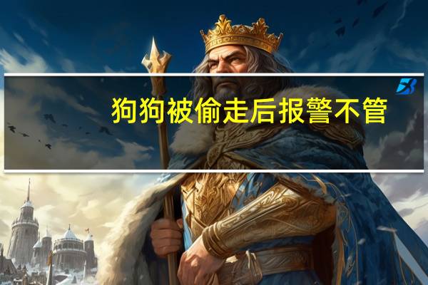狗狗被偷走后报警不管
