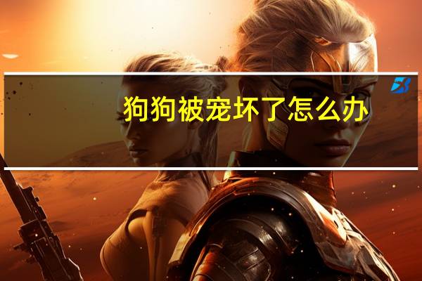狗狗被宠坏了怎么办