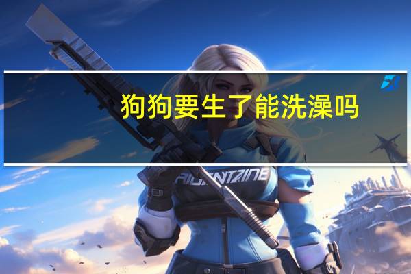 狗狗要生了能洗澡吗