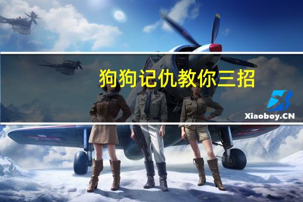 狗狗记仇教你三招