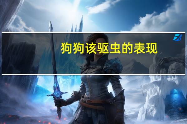 狗狗该驱虫的表现