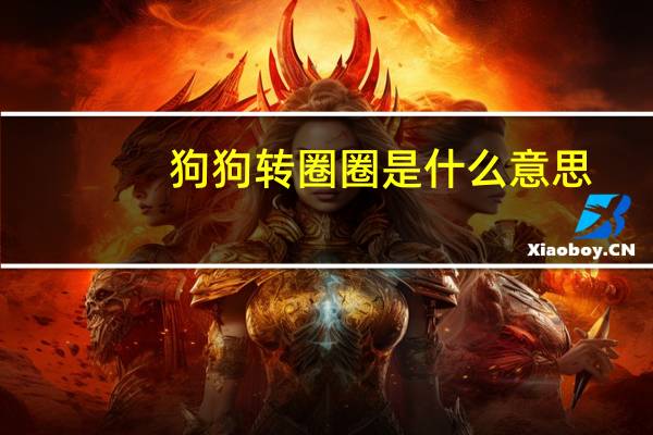 狗狗转圈圈是什么意思