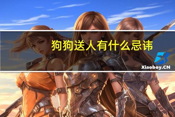 狗狗送人有什么忌讳