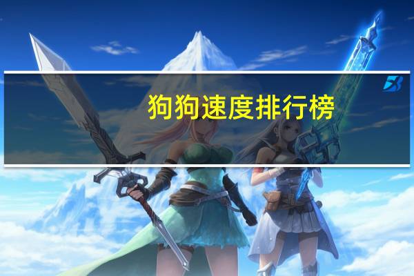 狗狗速度排行榜