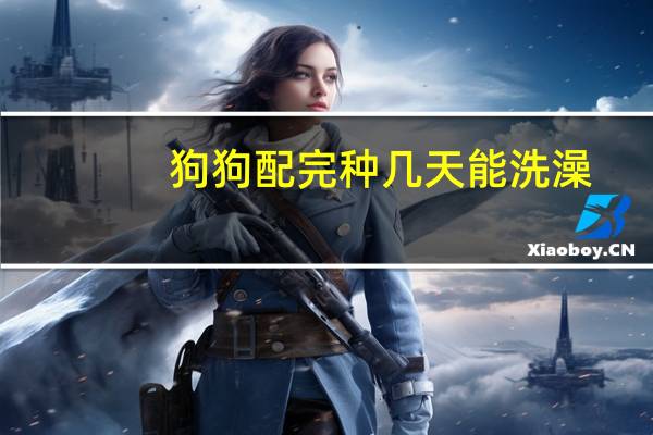 狗狗配完种几天能洗澡