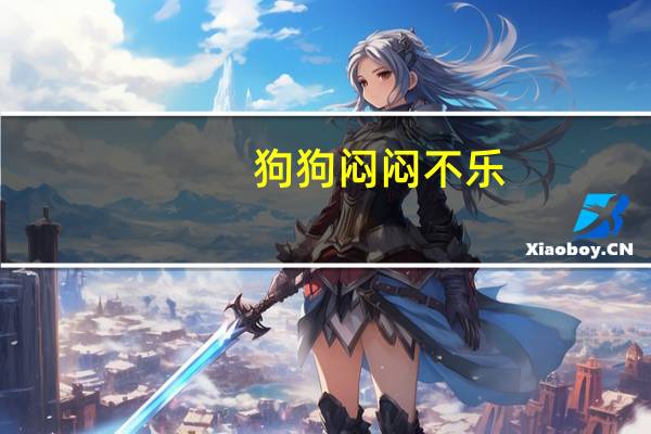 狗狗闷闷不乐