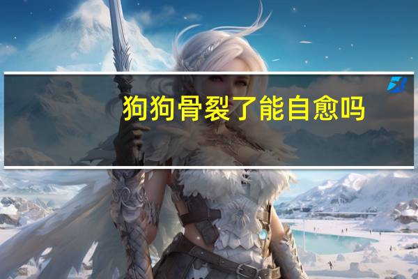 狗狗骨裂了能自愈吗