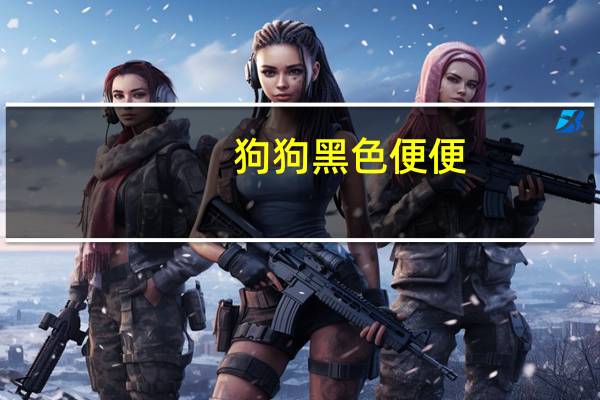 狗狗黑色便便