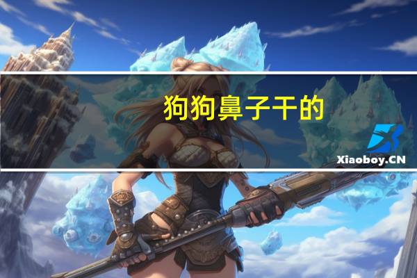 狗狗鼻子干的