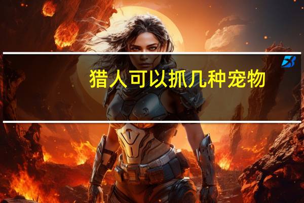 猎人可以抓几种宠物