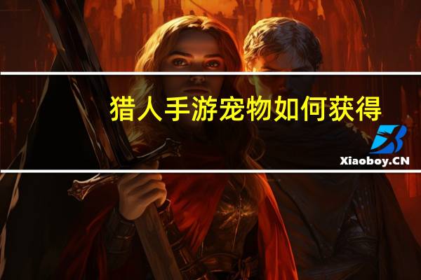 猎人手游宠物如何获得
