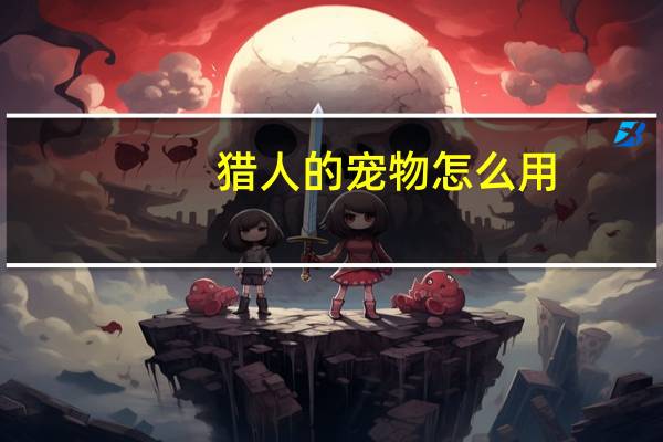 猎人的宠物怎么用