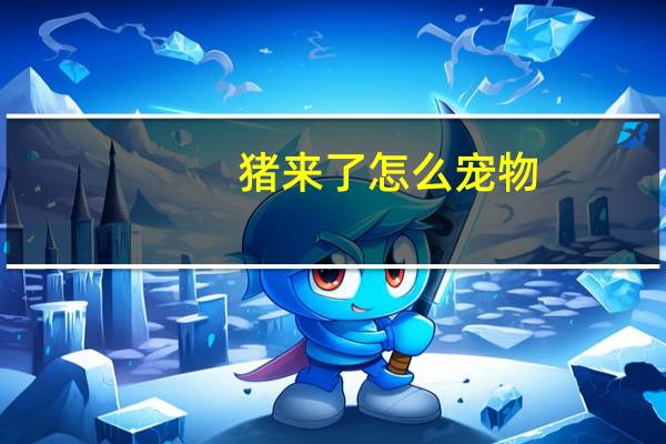 猪来了怎么宠物