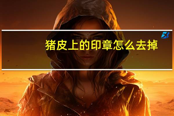 猪皮上的印章怎么去掉