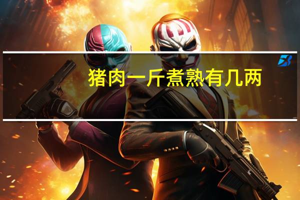 猪肉一斤煮熟有几两