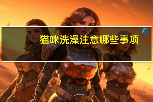 猫咪洗澡注意哪些事项