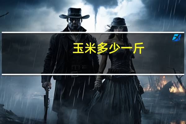 玉米多少一斤