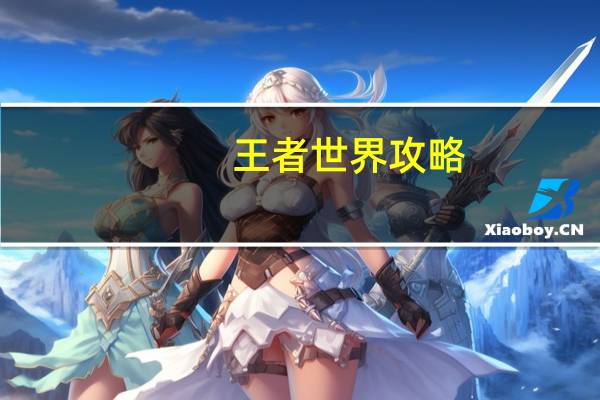王者世界攻略