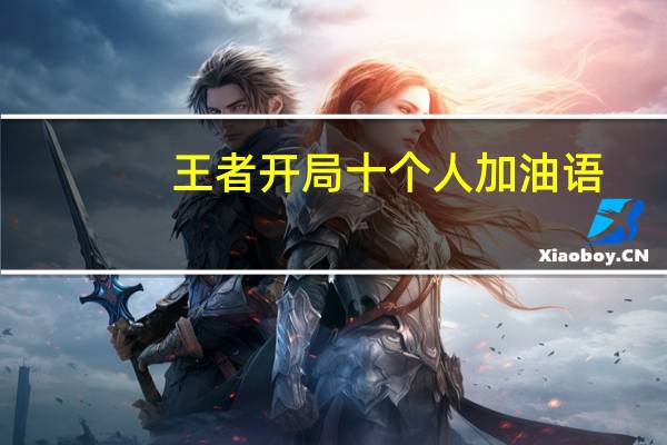 王者开局十个人加油语