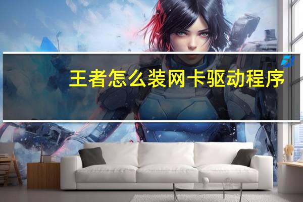 王者怎么装网卡驱动程序