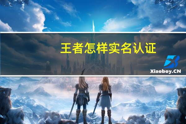 王者怎样实名认证