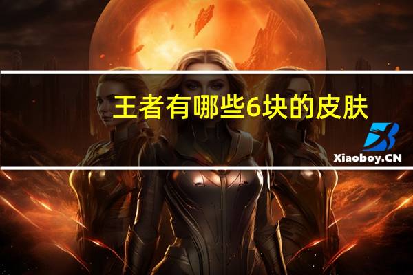 王者有哪些6块的皮肤