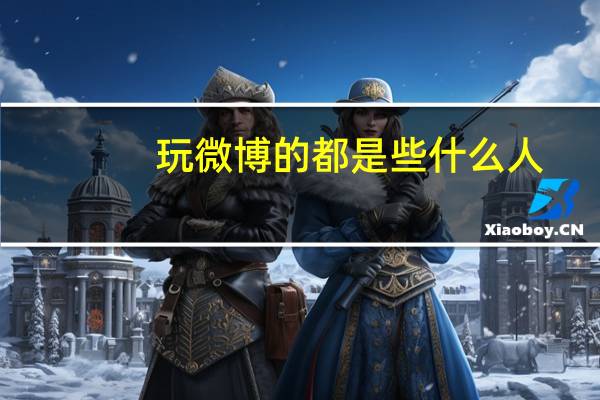 玩微博的都是些什么人