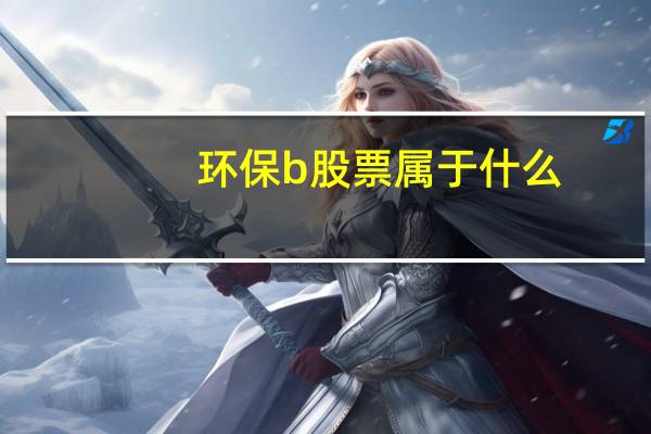 环保b股票属于什么