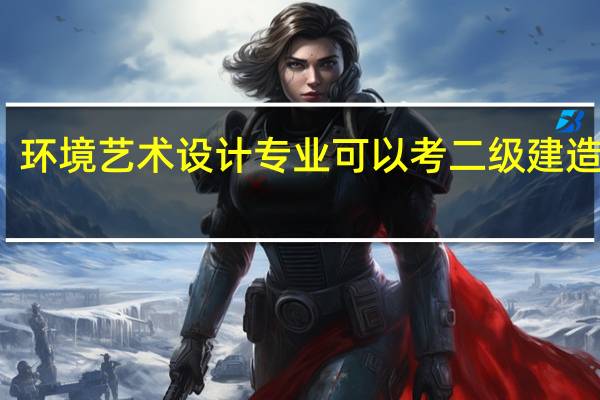 环境艺术设计专业可以考二级建造师吗