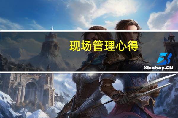现场管理心得