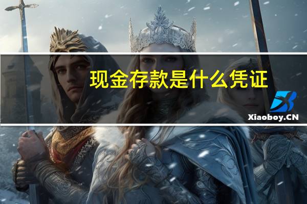 现金存款是什么凭证