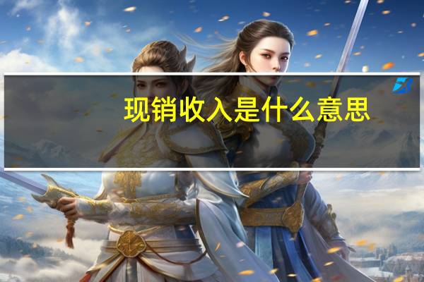 现销收入是什么意思