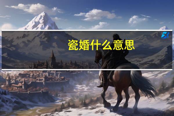 瓷婚什么意思