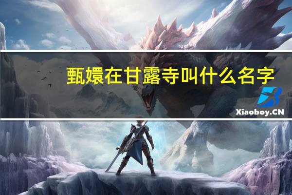 甄嬛在甘露寺叫什么名字