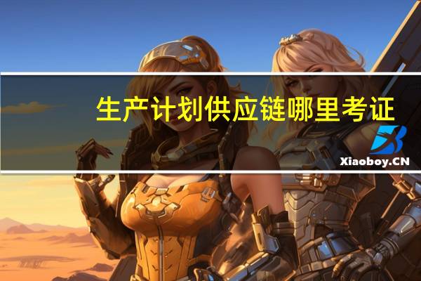 生产计划供应链哪里考证