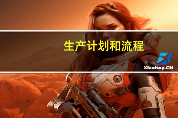 生产计划和流程