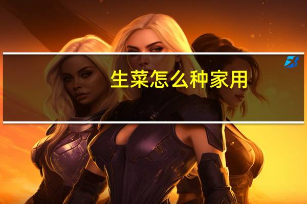 生菜怎么种家用