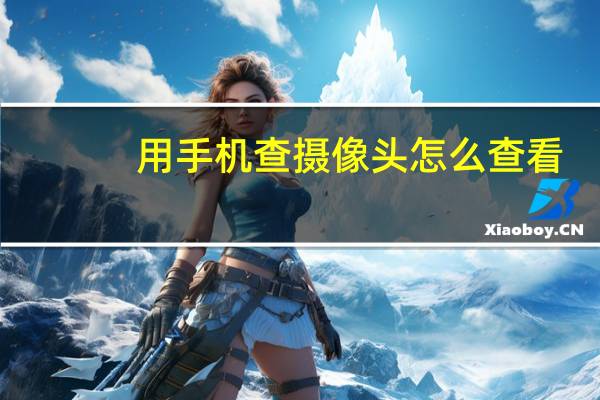 用手机查摄像头怎么查看
