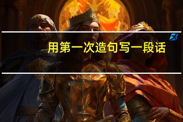 用第一次造句写一段话