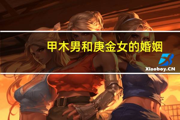 甲木男和庚金女的婚姻