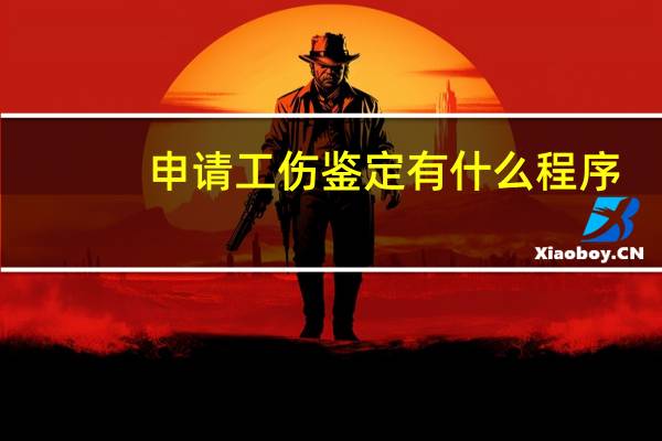 申请工伤鉴定有什么程序