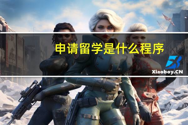 申请留学是什么程序
