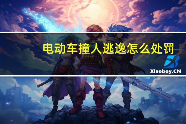 电动车撞人逃逸怎么处罚