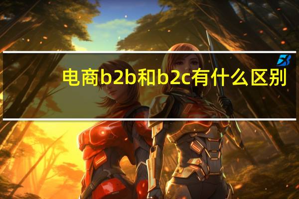 电商b2b和b2c有什么区别