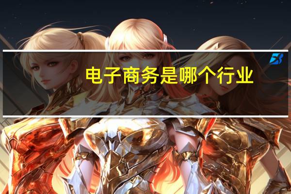 电子商务是哪个行业