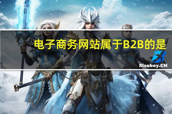 电子商务网站属于B2B的是